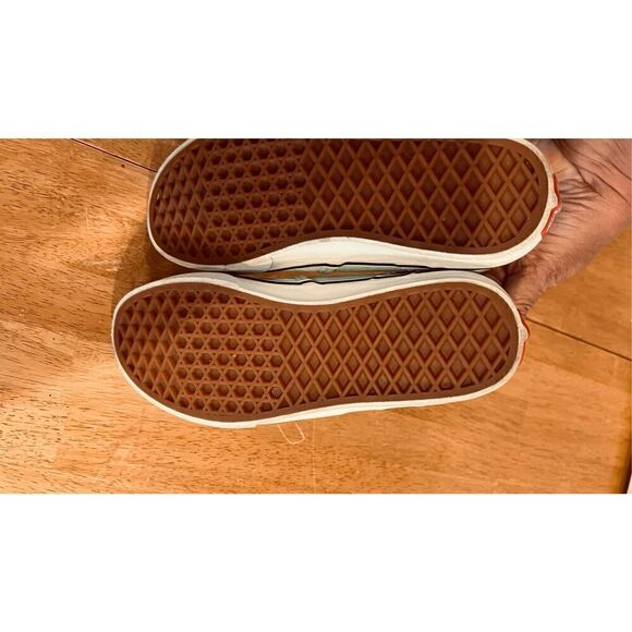 Vans Mint Green Checkered Slip On Sneakers Missy Size 5.5 - Picture 10 of 11